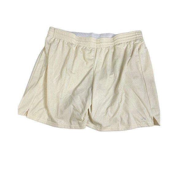 DSG Women's 7” Mesh Shorts Size XL Sand Beige Drawstring Waist Stretch Activewea - Picture 3 of 7